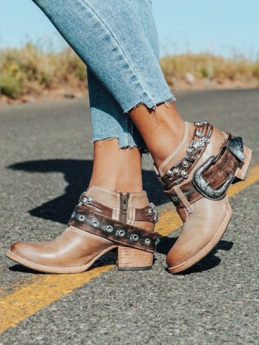 Freebird by Steven Saloon Western Ankle Boots